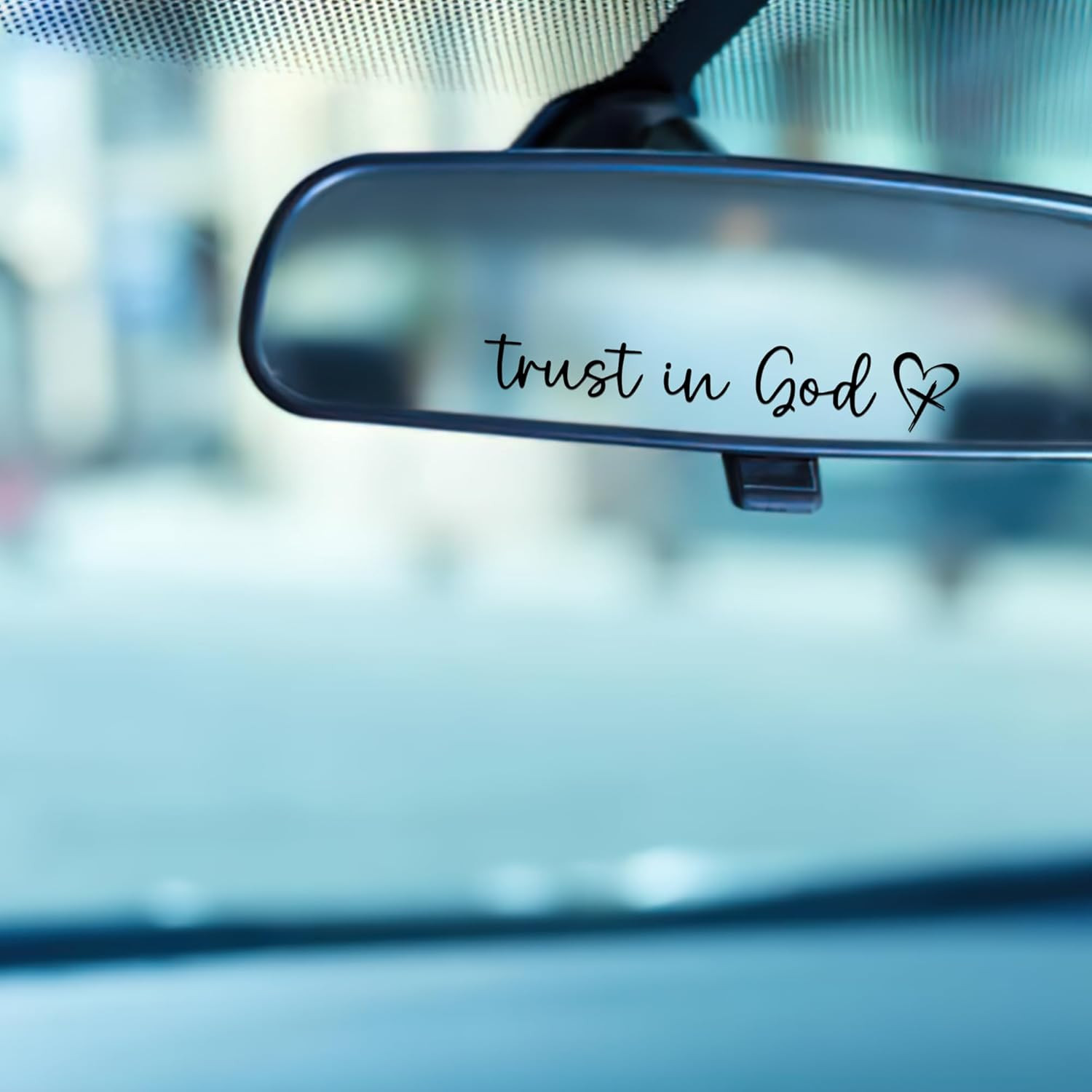 [1-Pack ] Trust in God -Rearview Mirror Phone Case Stickers