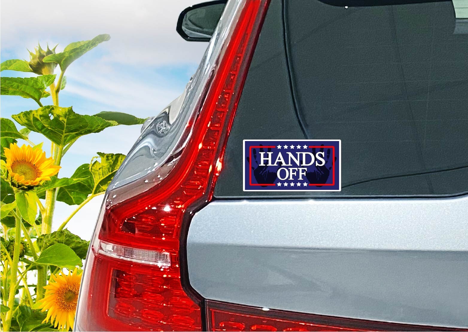 Hands Off Decal Sticker Anti Trump MAGA Democrat Liberal Political Protest