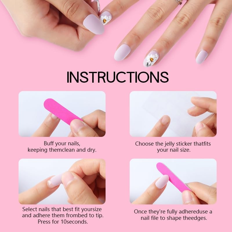 24 PCS Devil's Claws Press On Nails,3D Curve Line Acrylic False Nails, Long Stil