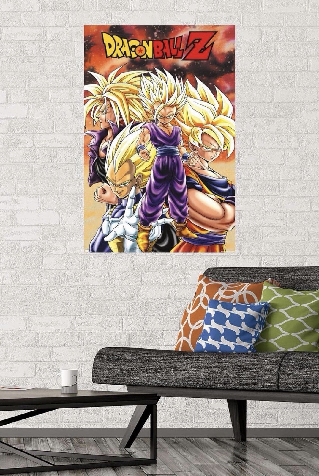 Dragon Ball Z – Saiyans Wall Poster, 34L" x 22.4W", Unframed Version