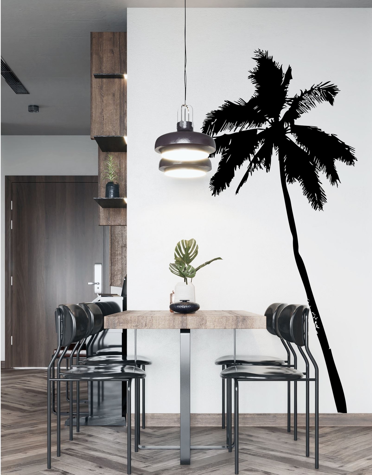 Tropical Palm Tree Vinyl Wall Decal Sticker. #JH238