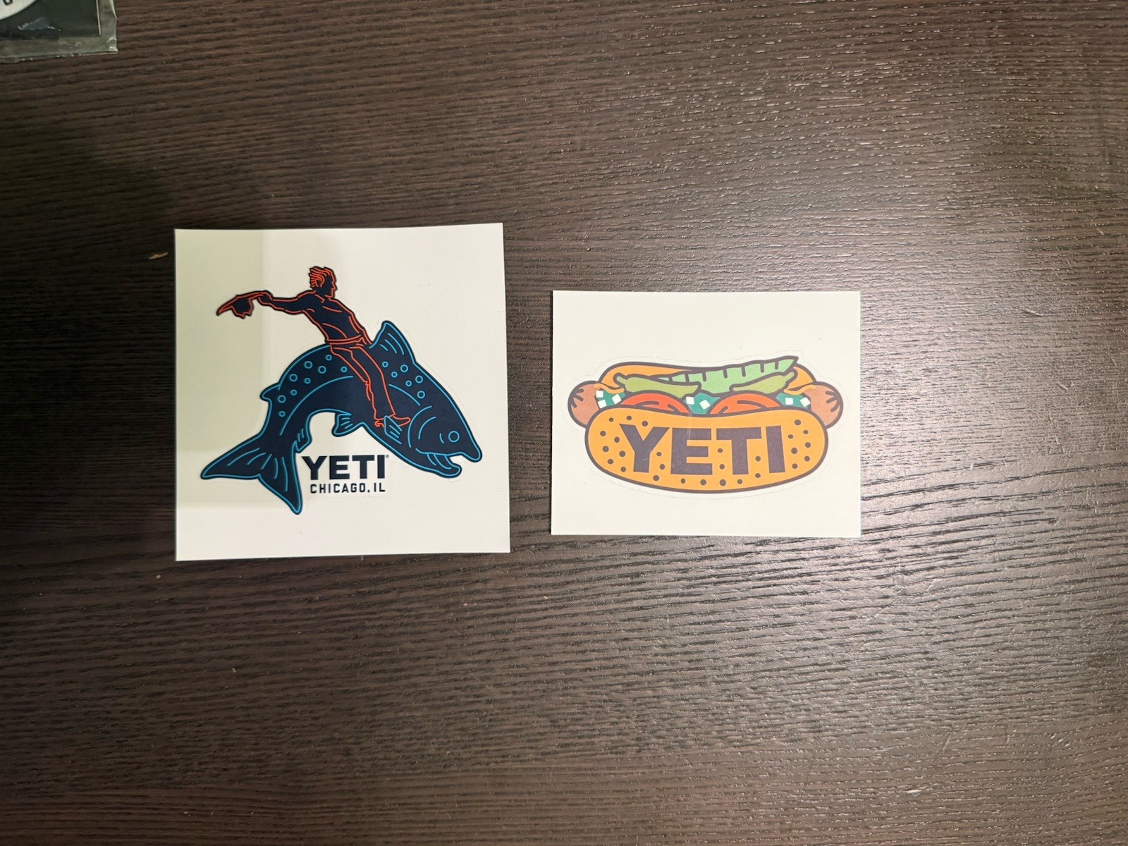 YETI Chicago Hot Dog & Tarpon Rider Sticker Decal Coolers RARE decal