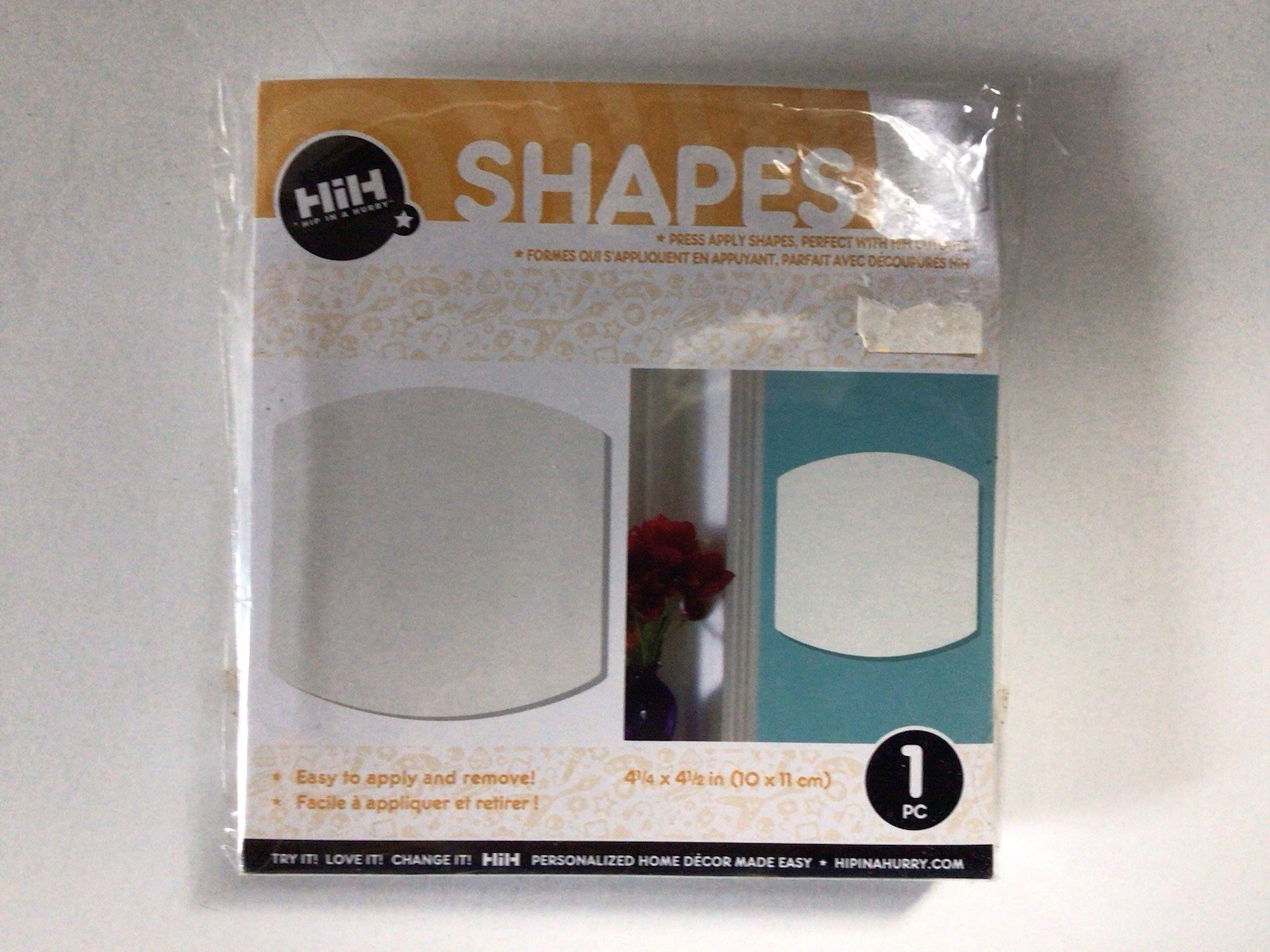 New Hip in Hurry REMOVEABLE PVC SHAPES ** Squashy 3.75 X 4 HIH2017