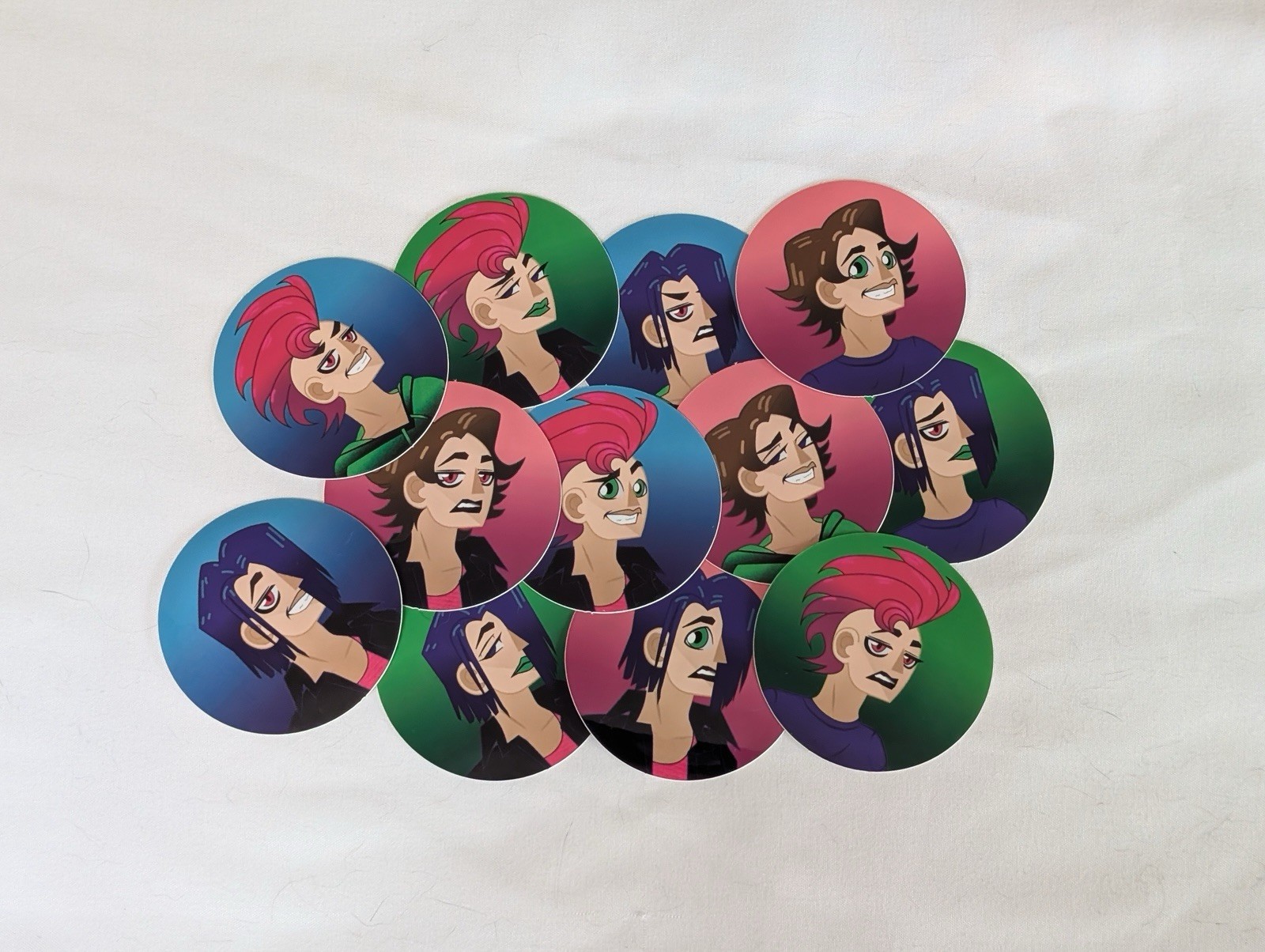 Profile Pic “What’s Your Mood?” 2” Stickers (Original Art)