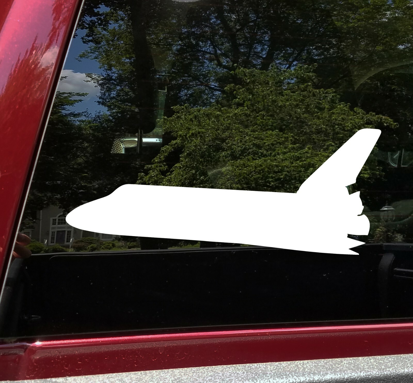 Space Shuttle Vinyl Decal – Spacecraft Travel Outer Space – Die Cut Decal