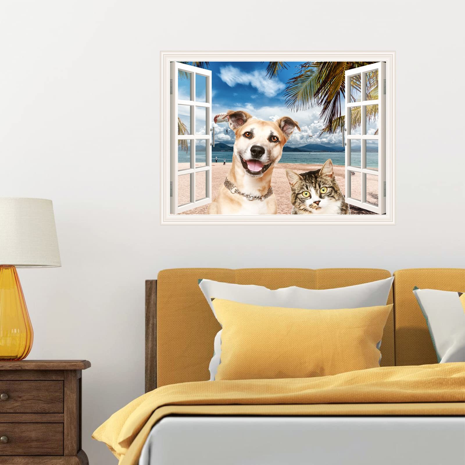 Generic Dog Cat Window Decals Wall Art Sticker