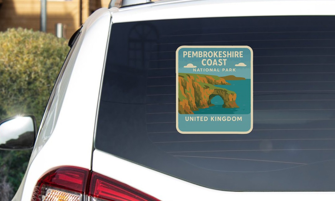 Pembrokeshire Coast United Kingdom National Park Sticker Decal Vinyl Die-Cut