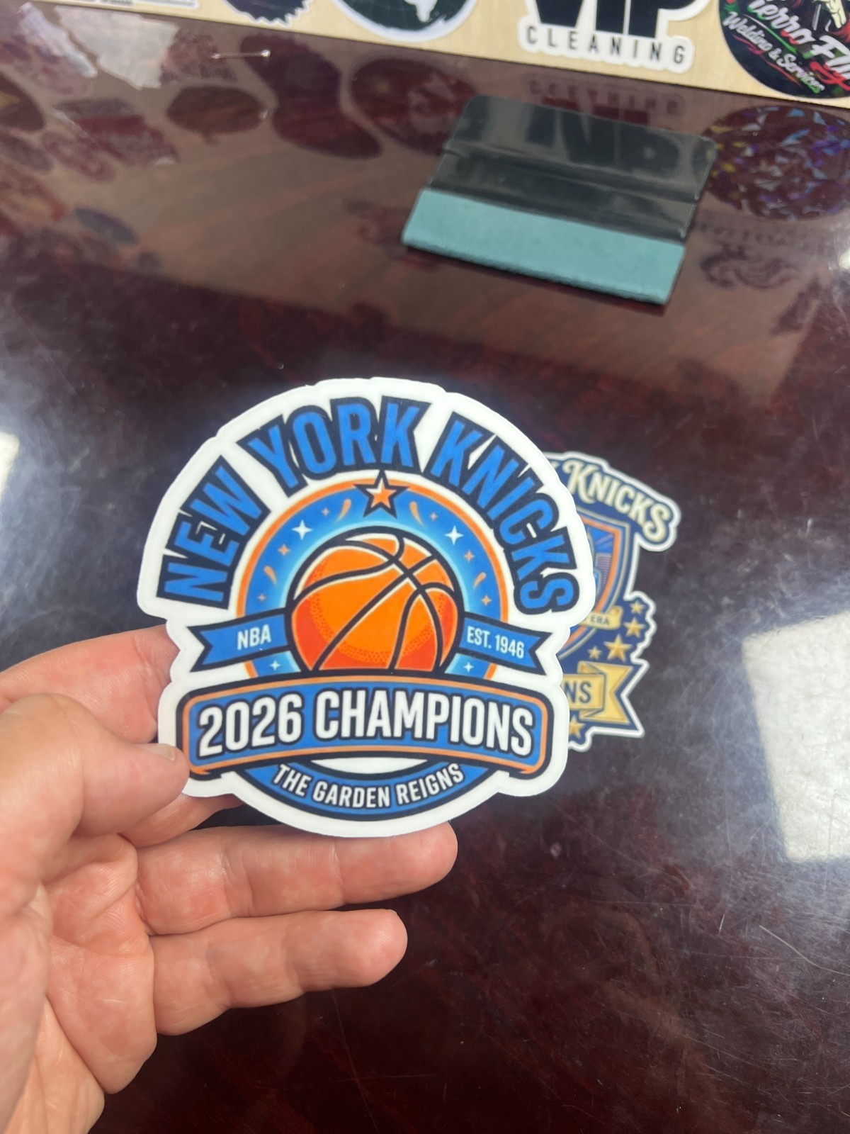 NEW YORK KNICKS STICKERS 2026 NBA Champions NYK Waterproof Vinyl NEW