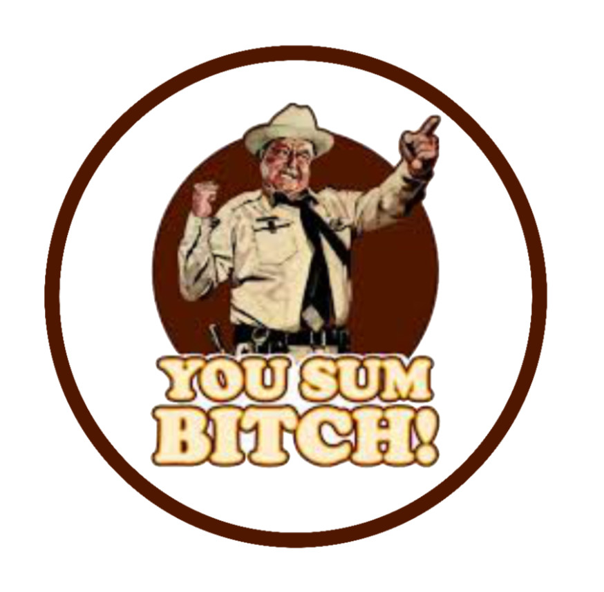 Smokey and The Bandit (Vintage You Sum B*tch )- 4" Vinyl Decal Car Cooler Laptop