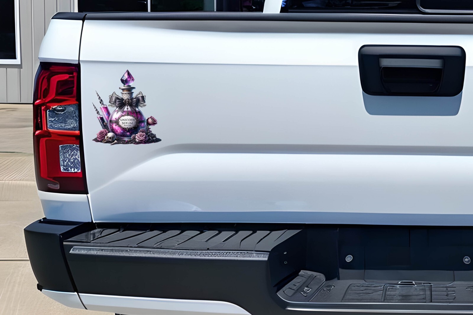 Halloween Unicorn Serum Potion Bottle UV DTF Transparent Sticker / Decal