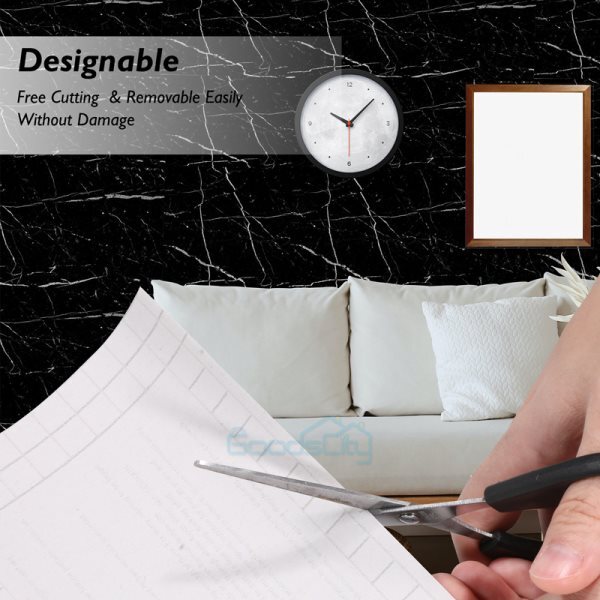 3D Stone Wallpaper Self-Adhesive Contact Paper Brick Peel and Stick Waterproof