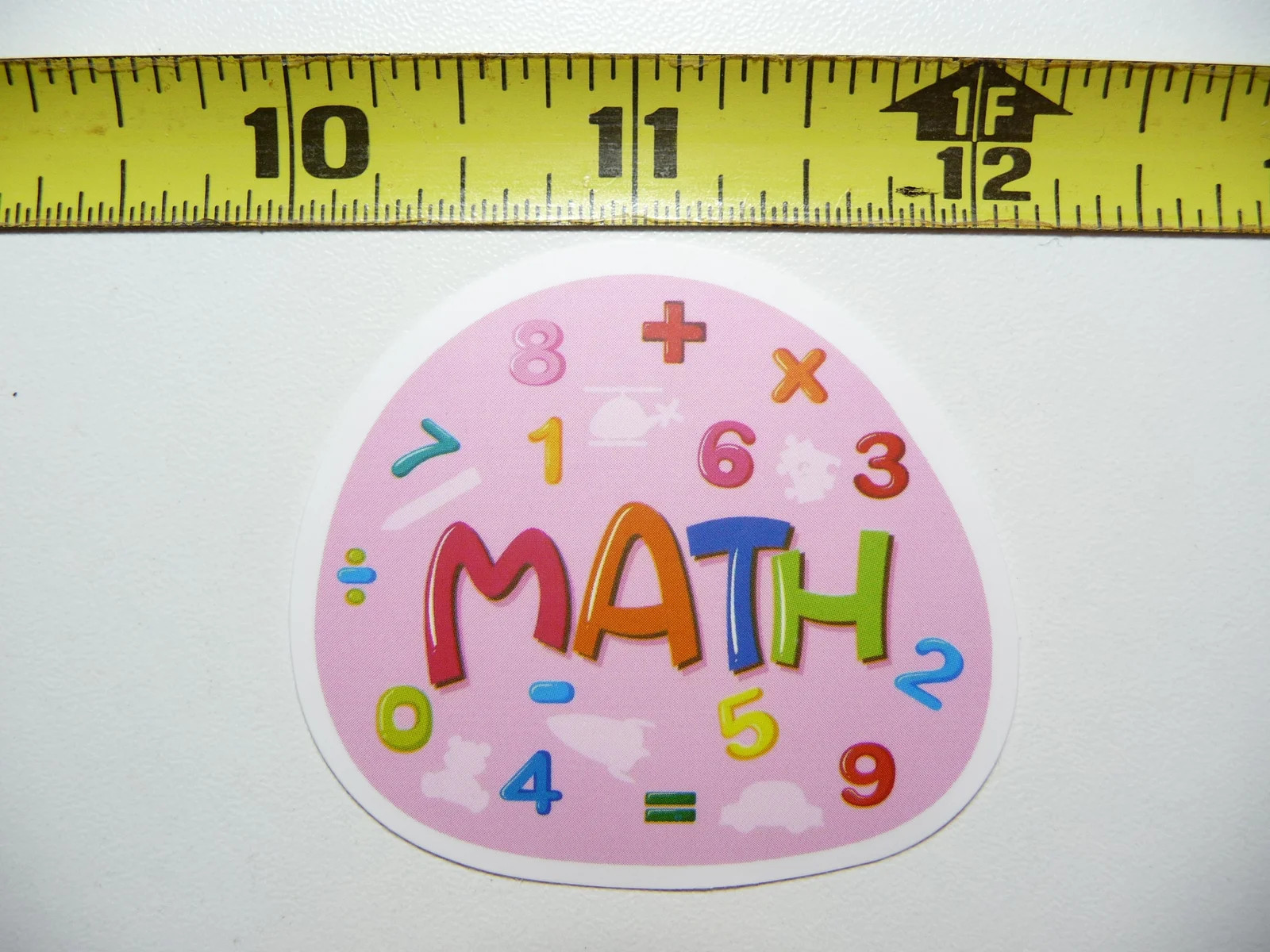 FUNNY ELEMENTARY COLLAGE MATH SMALL STICKER DECAL MATHEMATICS SCHOOL TEACHER