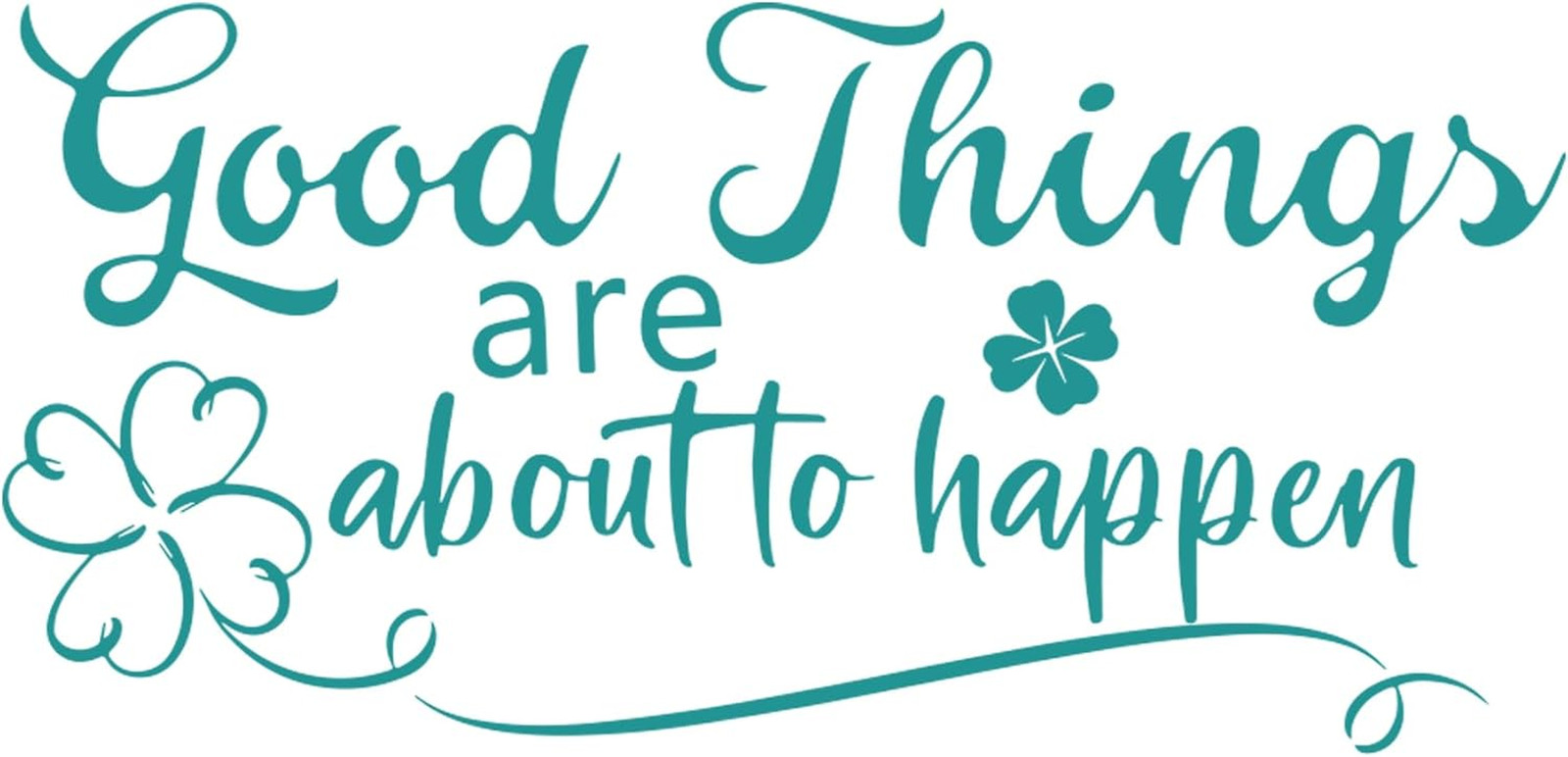 Turquoise Inspirational Wall Decals Motivational Quotes Stickers Teal Wall Decor