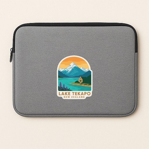 Lake Tekapo New Zealand Iron On Heat Transfer Vinyl HTV Die-Cut Symbolic