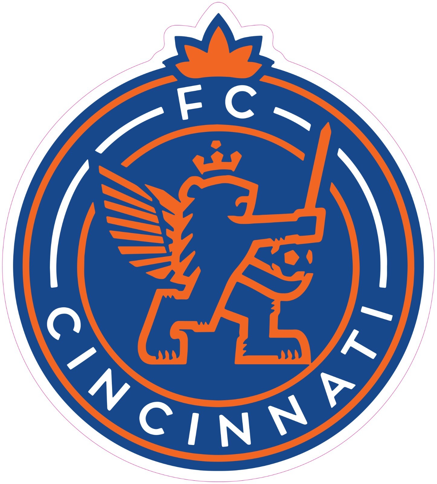 FC Cincinnati Soccer Vinyl Decal Sticker Car Truck Bumper Laptop Mug Tumbler
