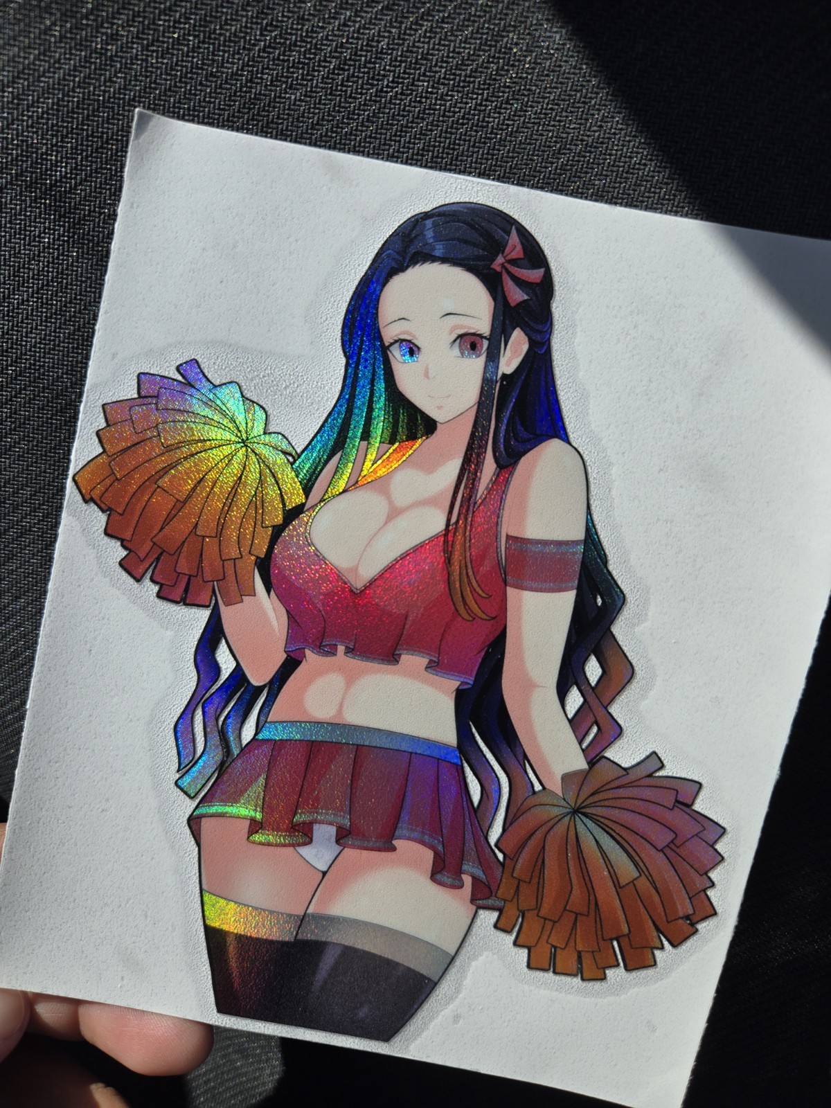 6" Spotholographic Weatherproof Waifu Vinyl Sticker Nezuko Slayer