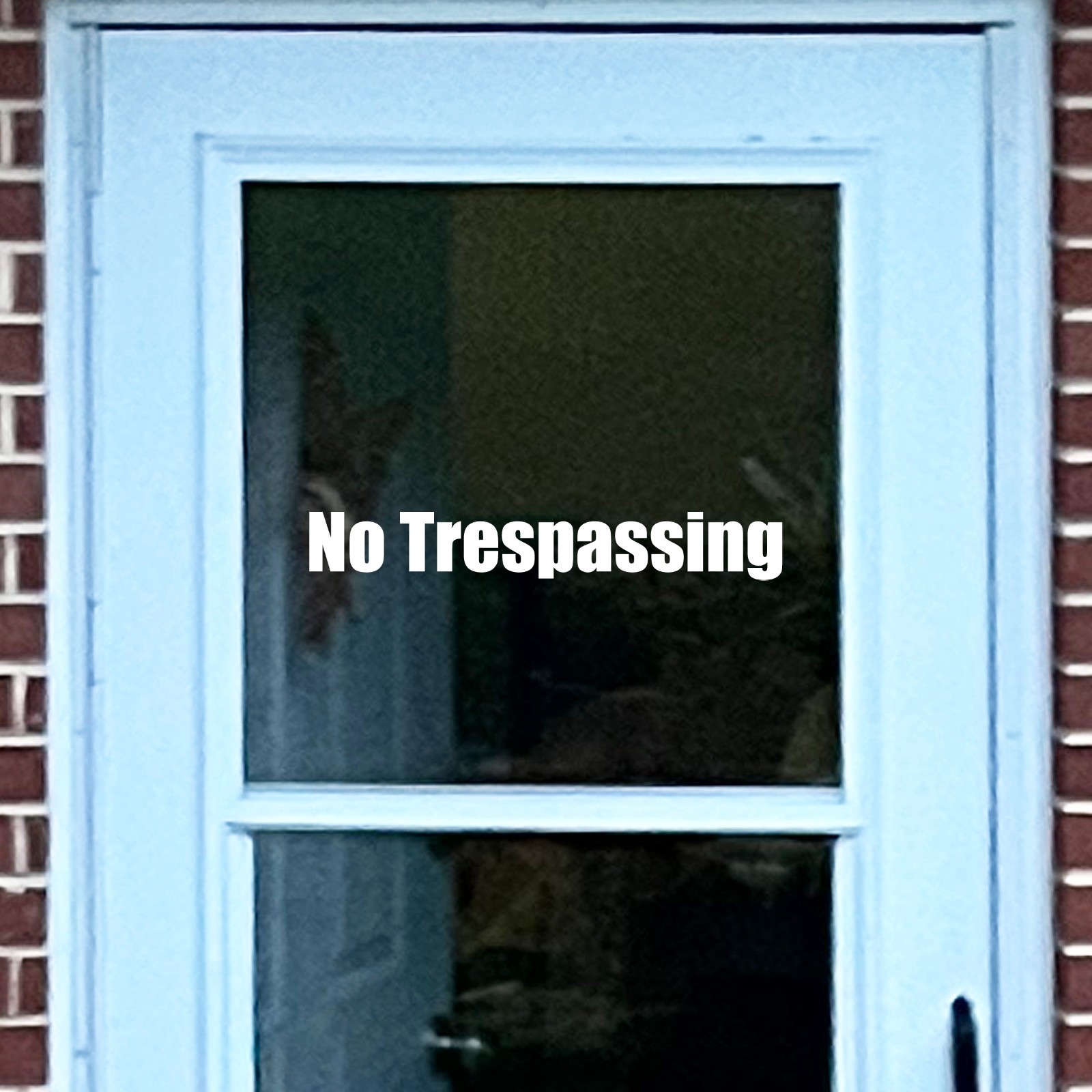 No Trespassing Sticker 2 Pack Notice Decals