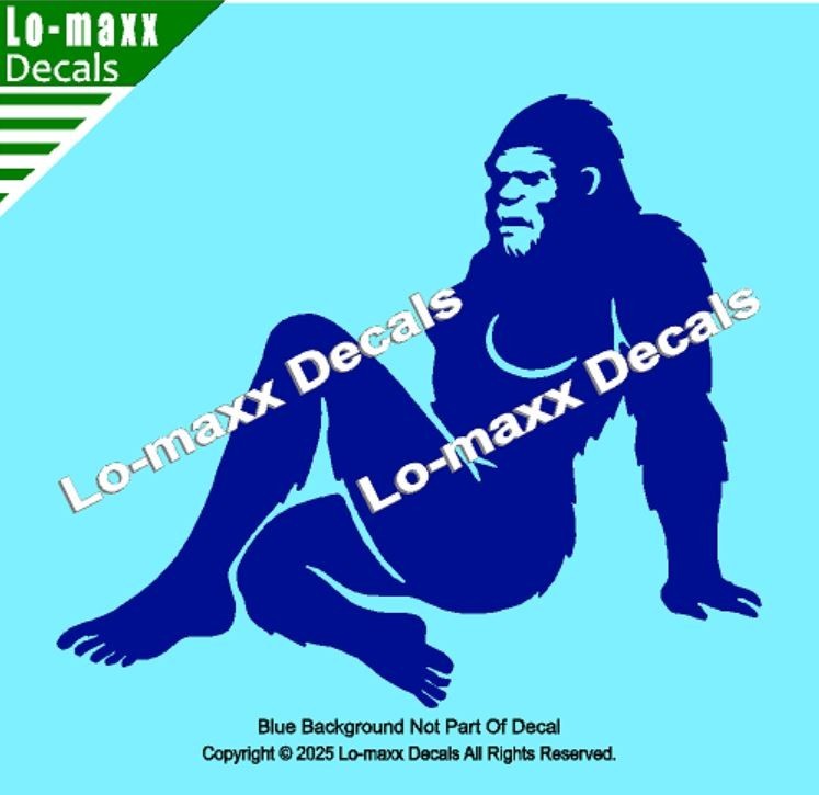 Sassy Squatch Bigfoot Vinyl Decal Funny Die Cut Sticker for Car Laptop Toolbox