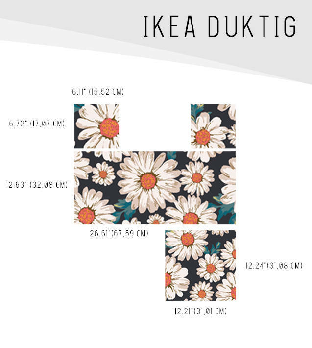 IKEA DUKTIG removable Decal self-adhesive sticker for furniture comolies