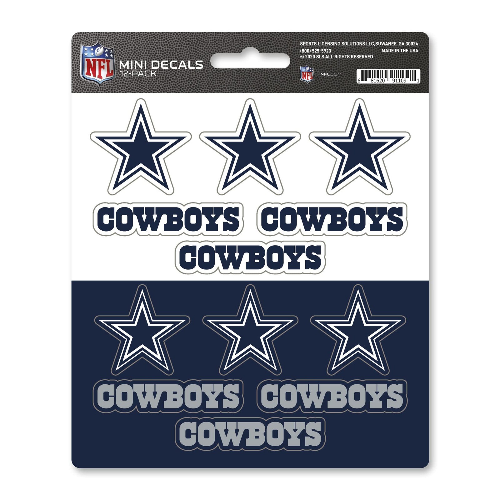 Team Colors Mini Sticker Decal Set 12 Small 1 Inch UV Resistant Vinyl Decals