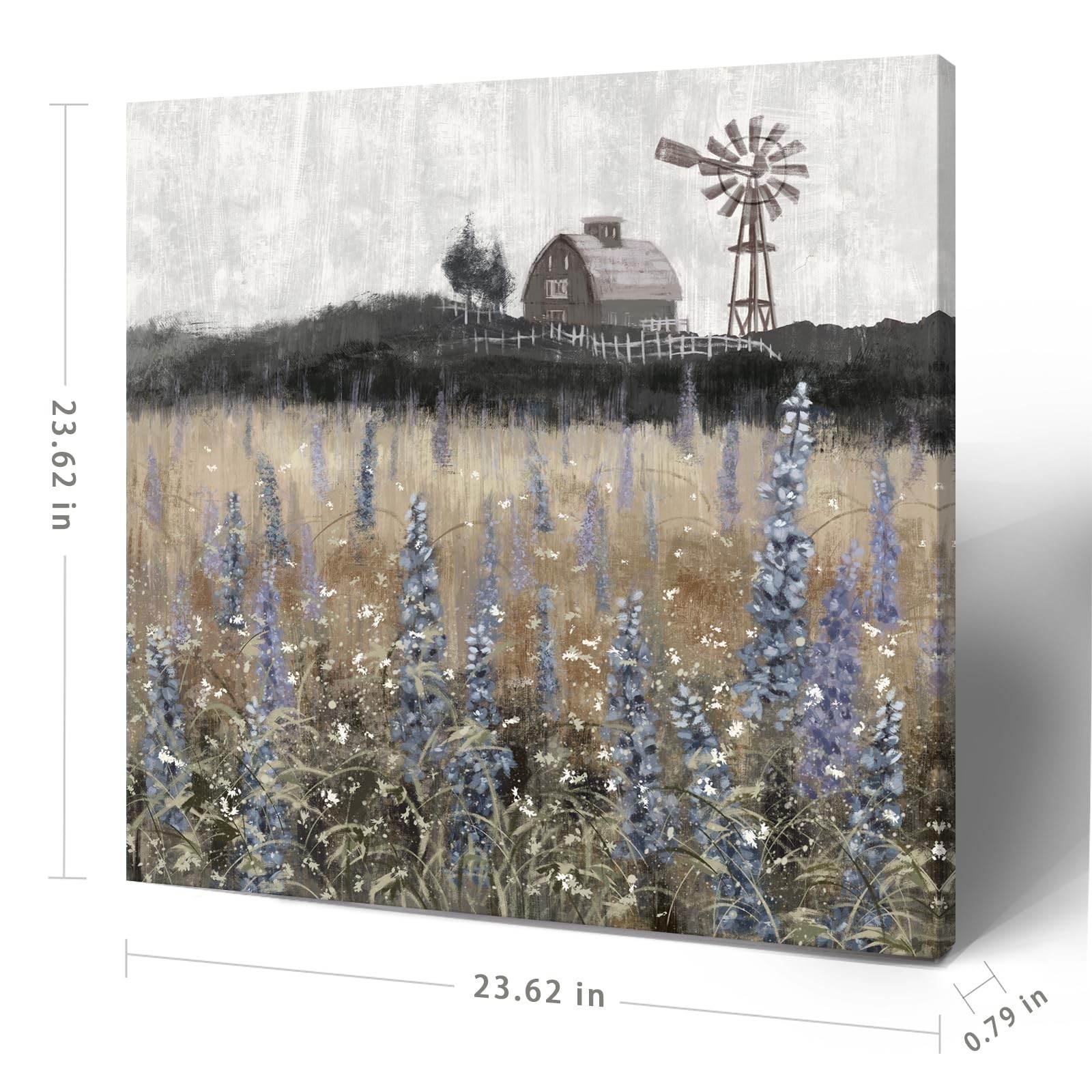 Farmhouse Wall Art for Living Room Classical Scenery Canvas Print Rustic Coun…