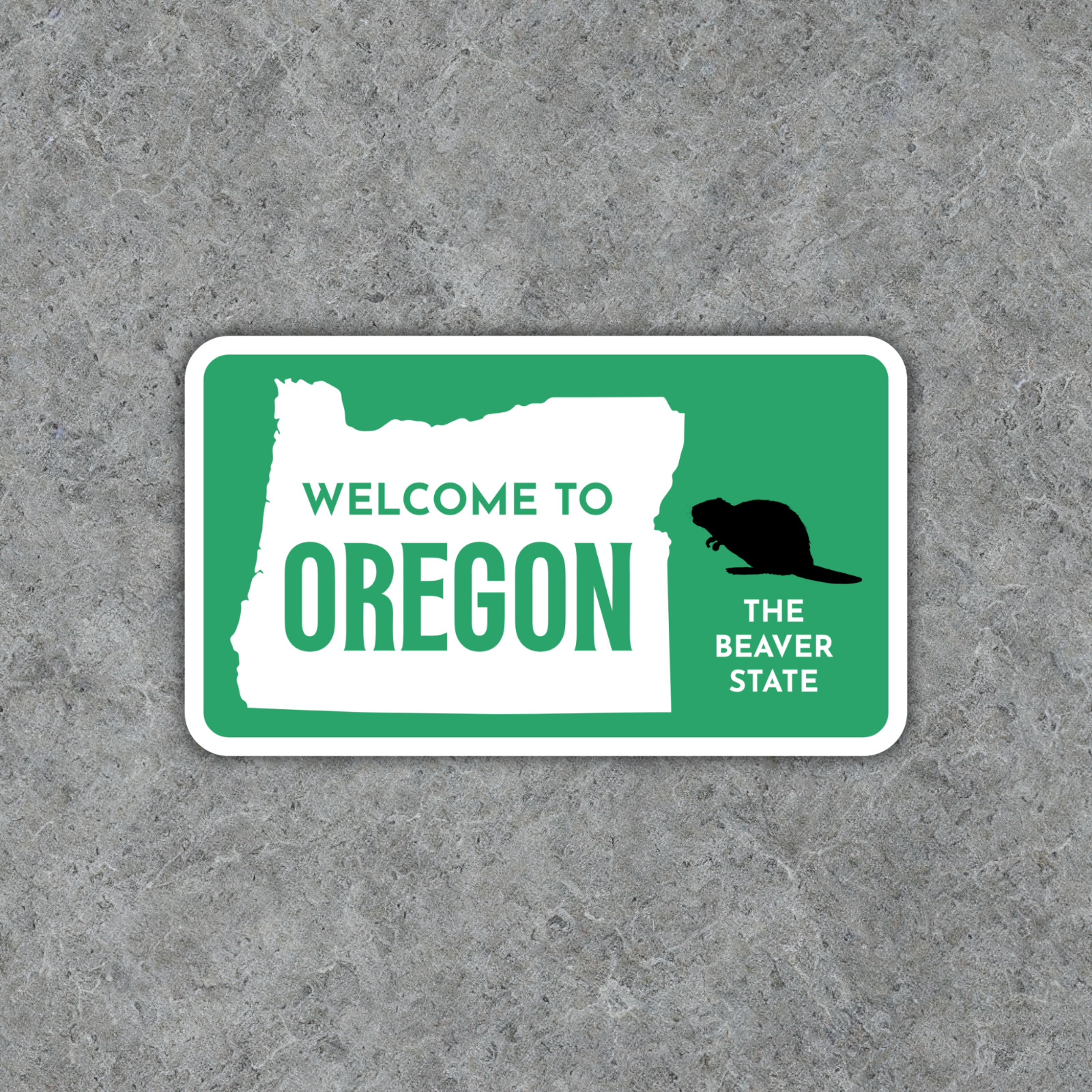 Welcome to Oregon Sticker The Beaver State Vinyl Waterproof Decal
