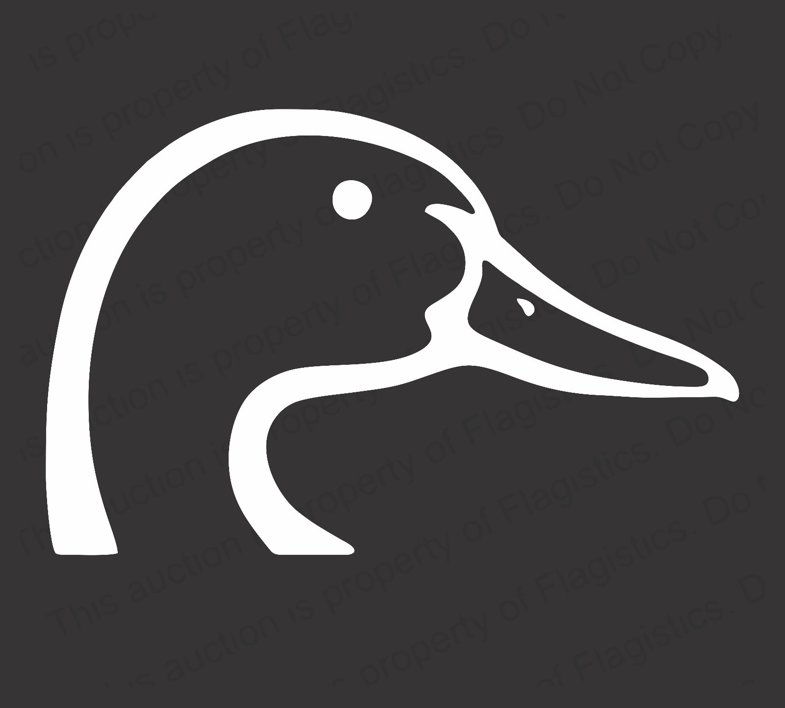 Duck Head Vinyl Decal for Car Truck Windows Sticker Browning Hunting Waterfowl