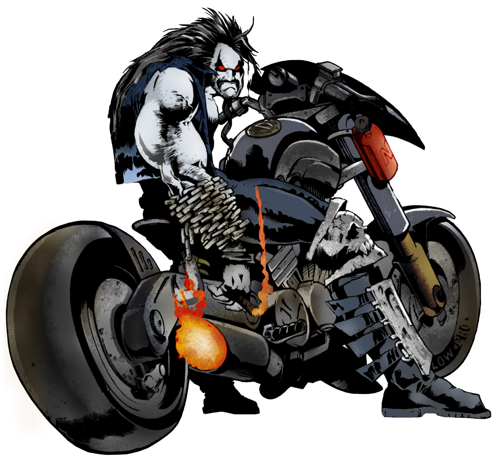 Lobo sticker dc comics weatherproof bumper vinyl decal
