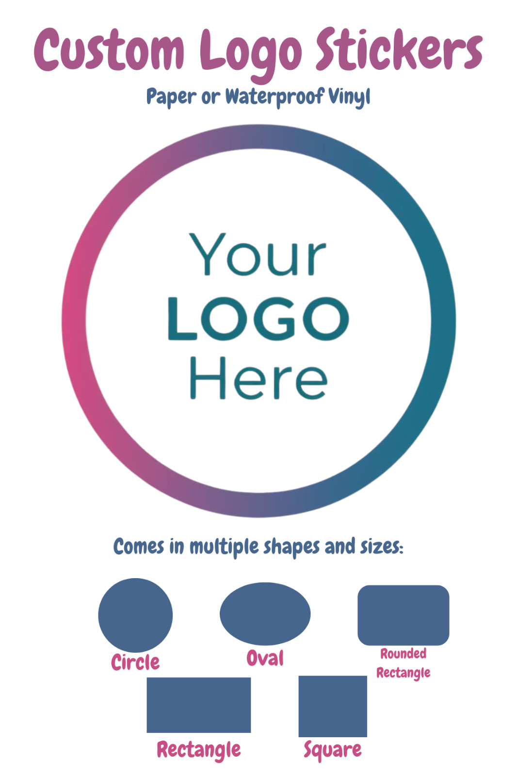 Custom Vinyl Waterproof Stickers for Businesses