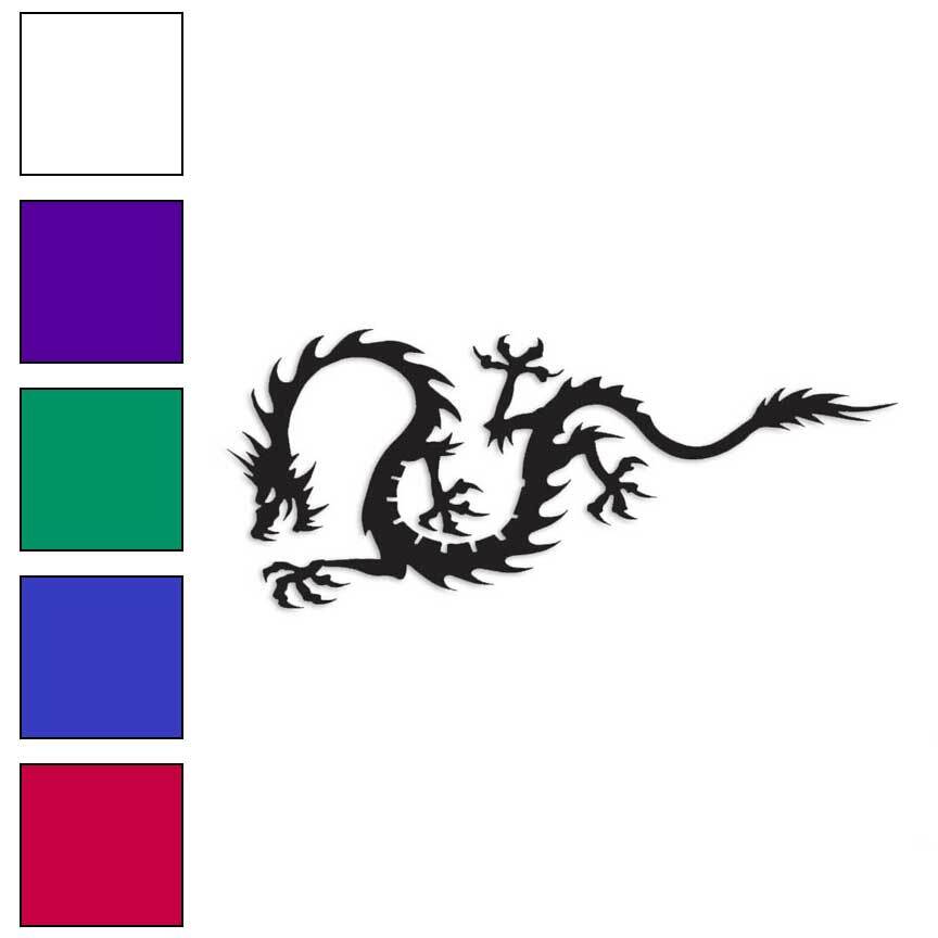 Dragon Tribal, Vinyl Decal Sticker, Multiple Colors & Sizes #230