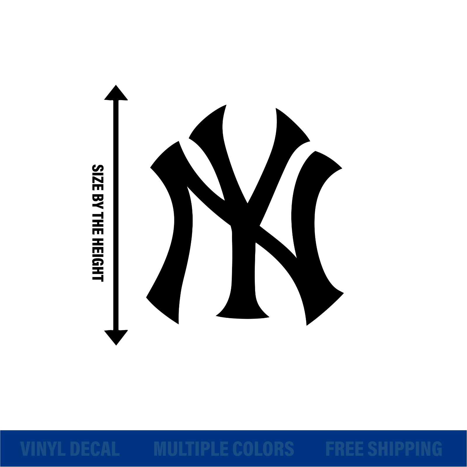 NY Yankees Logo Vinyl Decal Sticker Car Truck Window Laptop MLB New York