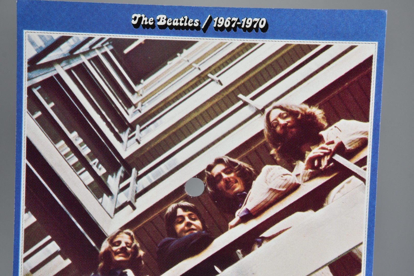 Vintage The Beatles Blue Album Cover Art 6" Art Print 45 Record Paper ONLY