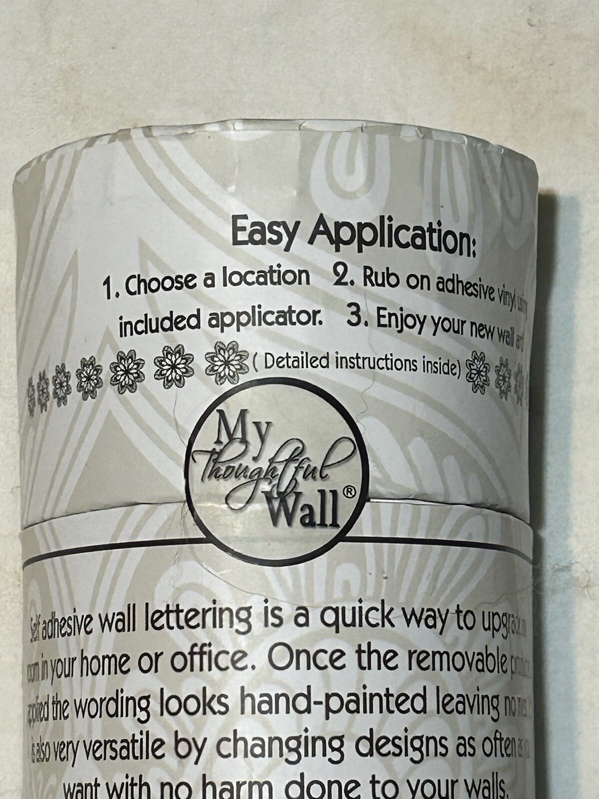 My Thoughtful Wall "It is Well With My Soul" Vinyl Lettering Wall Art 25"x12.5"