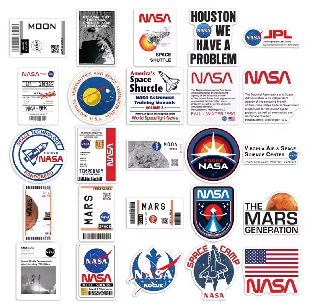 10 pc NASA Sticker Set Collectible Stickers ST4
