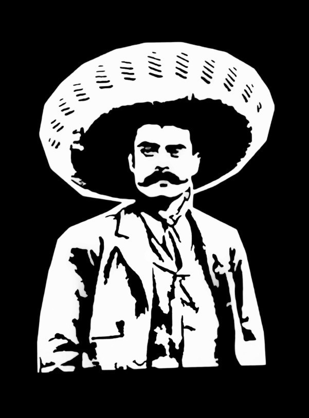 Emiliano Zapata , Sticker, Signs, Decal Vinyl, Laptop, wall , wood self adhesive