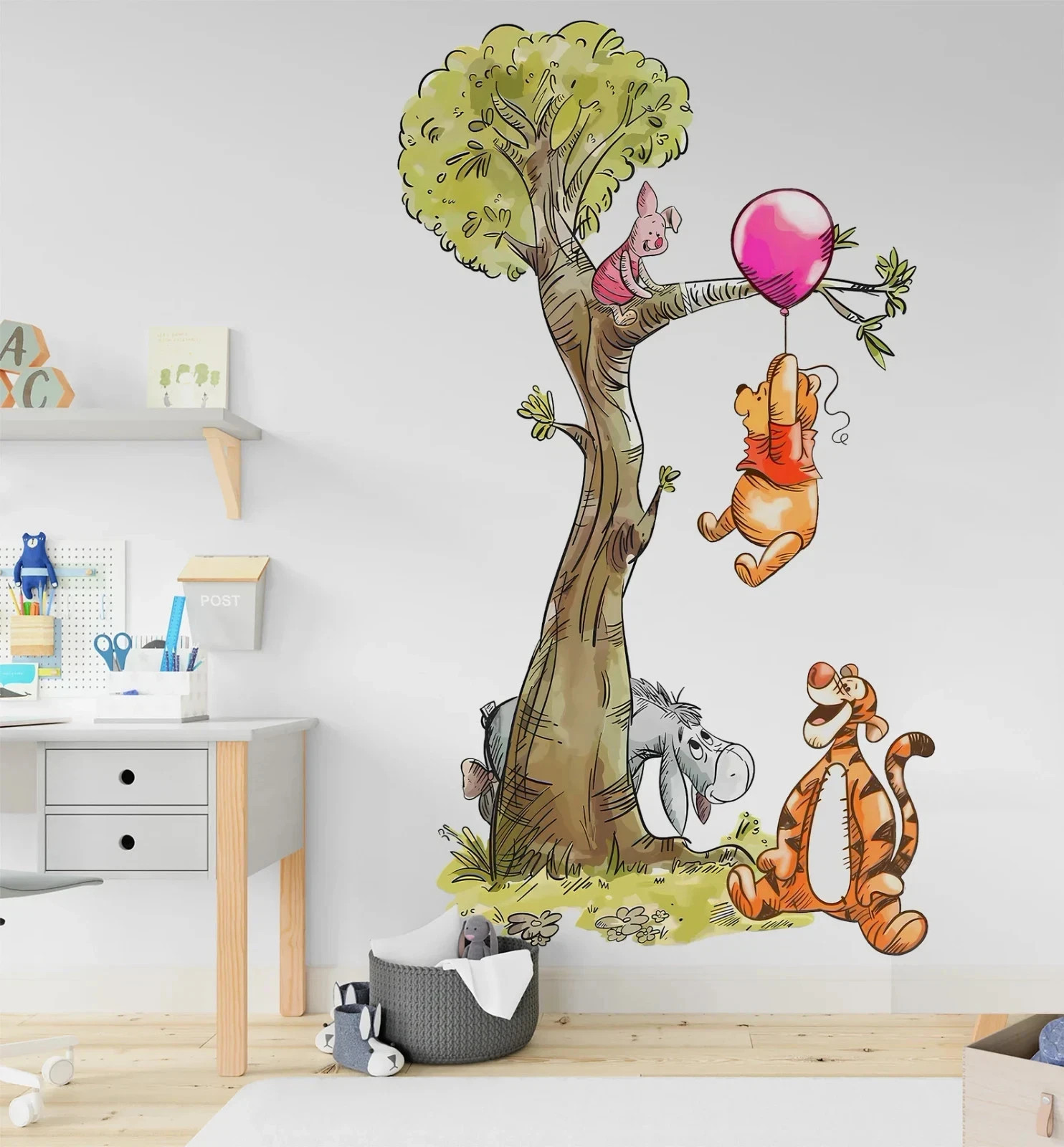 Winnie the Pooh Wall Decal Wall Sticker Kids Room Nursery Piglet Tigger Eeyore
