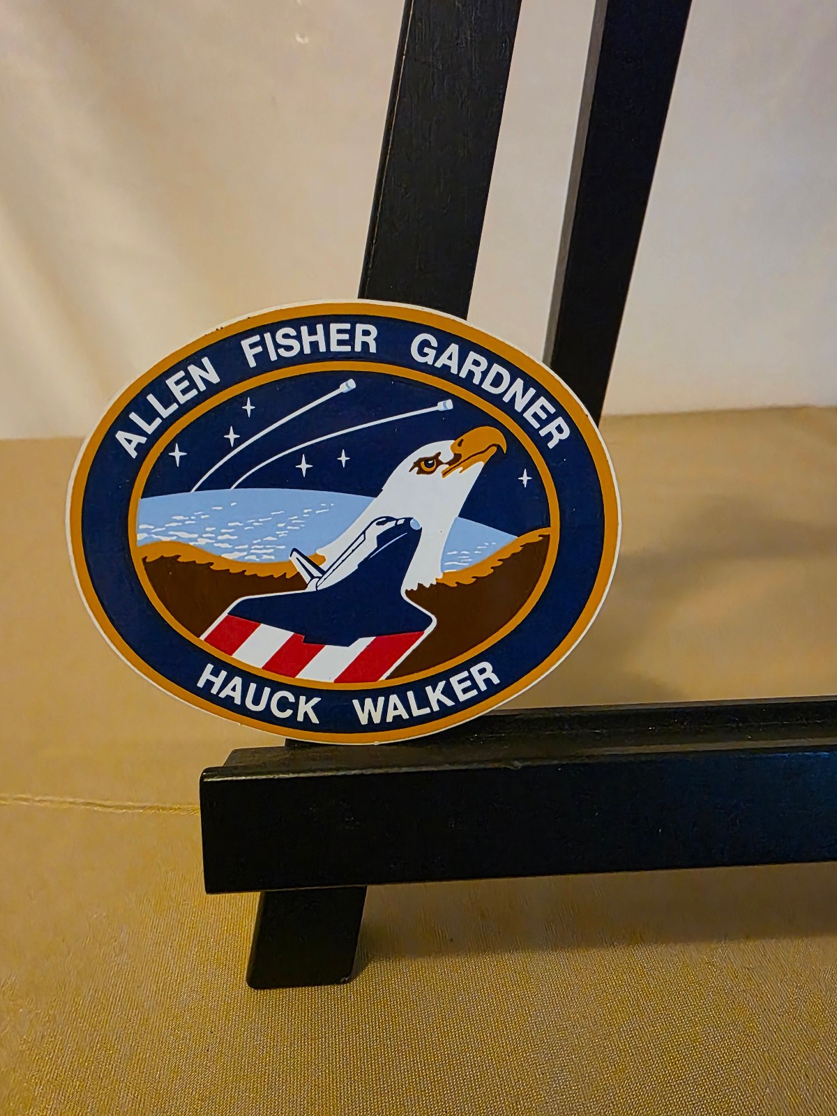STS-51A Space Shuttle mission sticker 3 1/2 inches