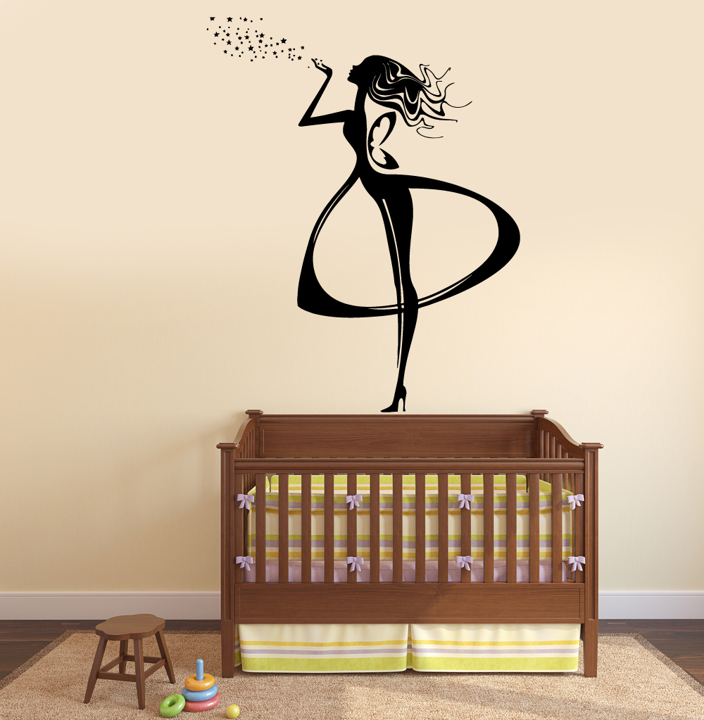 Wall Vinyl Decal Fairy Fairytale Stars Fantasy Amazing Cool Bedroom Decor z3788