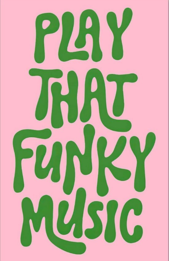 PLAY THAT FUNKY MUSIC Wall Vinyl Decal Poster Print (Removable Adhesive)
