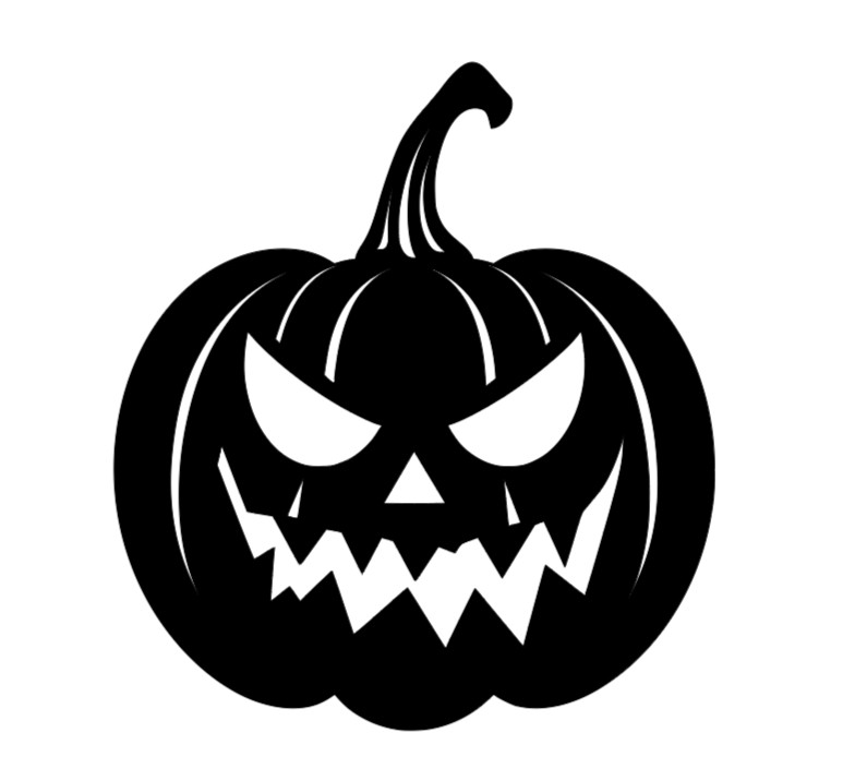 Spooky Pumpkin Jack O Lantern Vinyl Decal Sticker Car Truck Halloween Scary