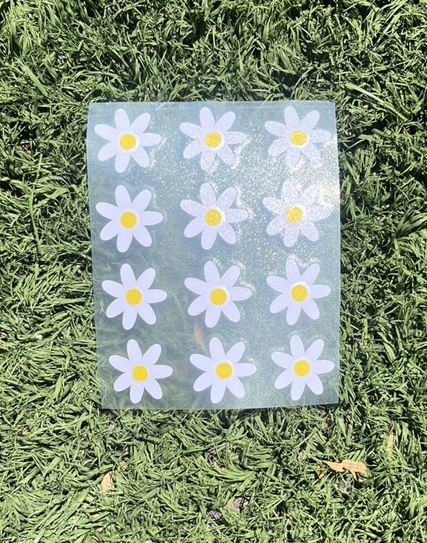 Accessories For Stanley Cup 40oz 30oz Flower Floral Daisy Vinyl Sticker Decal