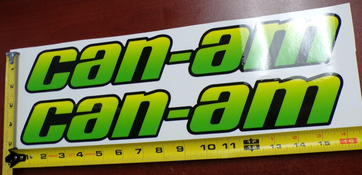 CAN-AM MAVERICK X3 R GRAPHIC DECAL STICKER USA MADE GREEN GRADIENT THICK