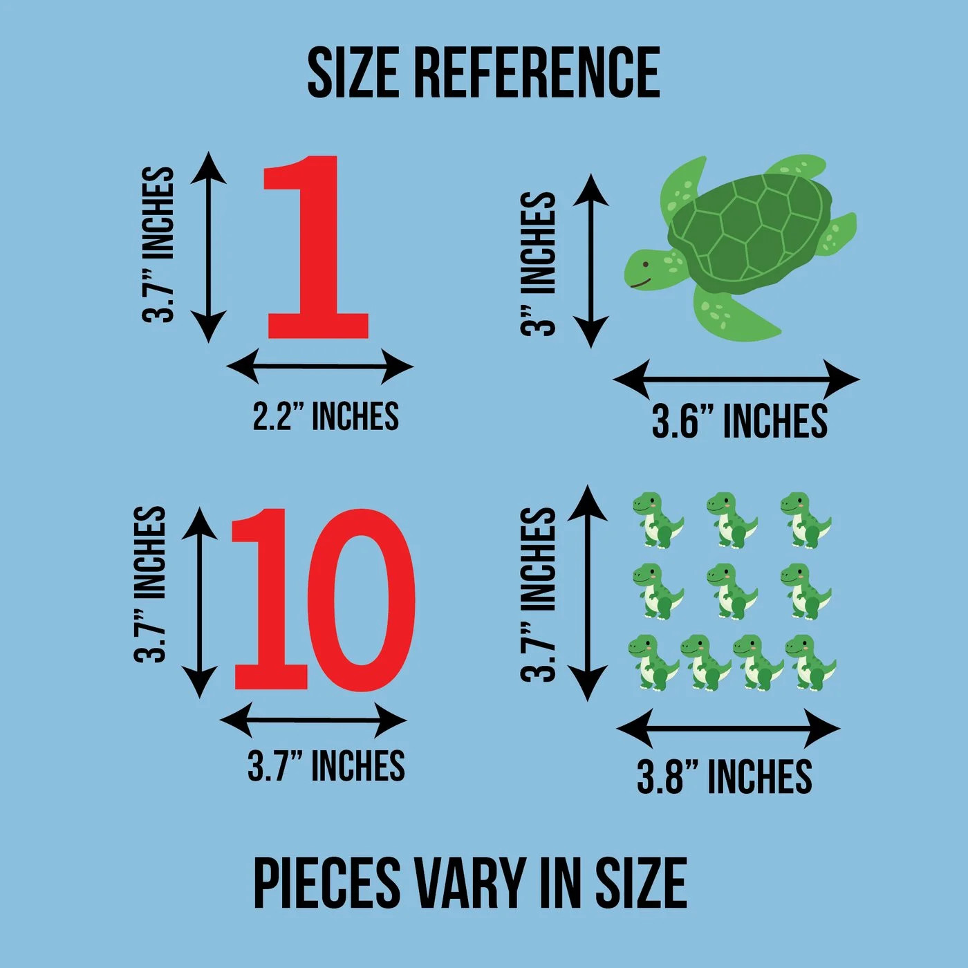 Number Window Clings 24 Piece Counting Set 3 Sheets 12×12 Numbers 1-12 Decals