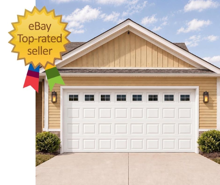 32-Pcs Magnetic Garage Door Windows – Stylish Faux Panels Easy Install 6.125"x4"