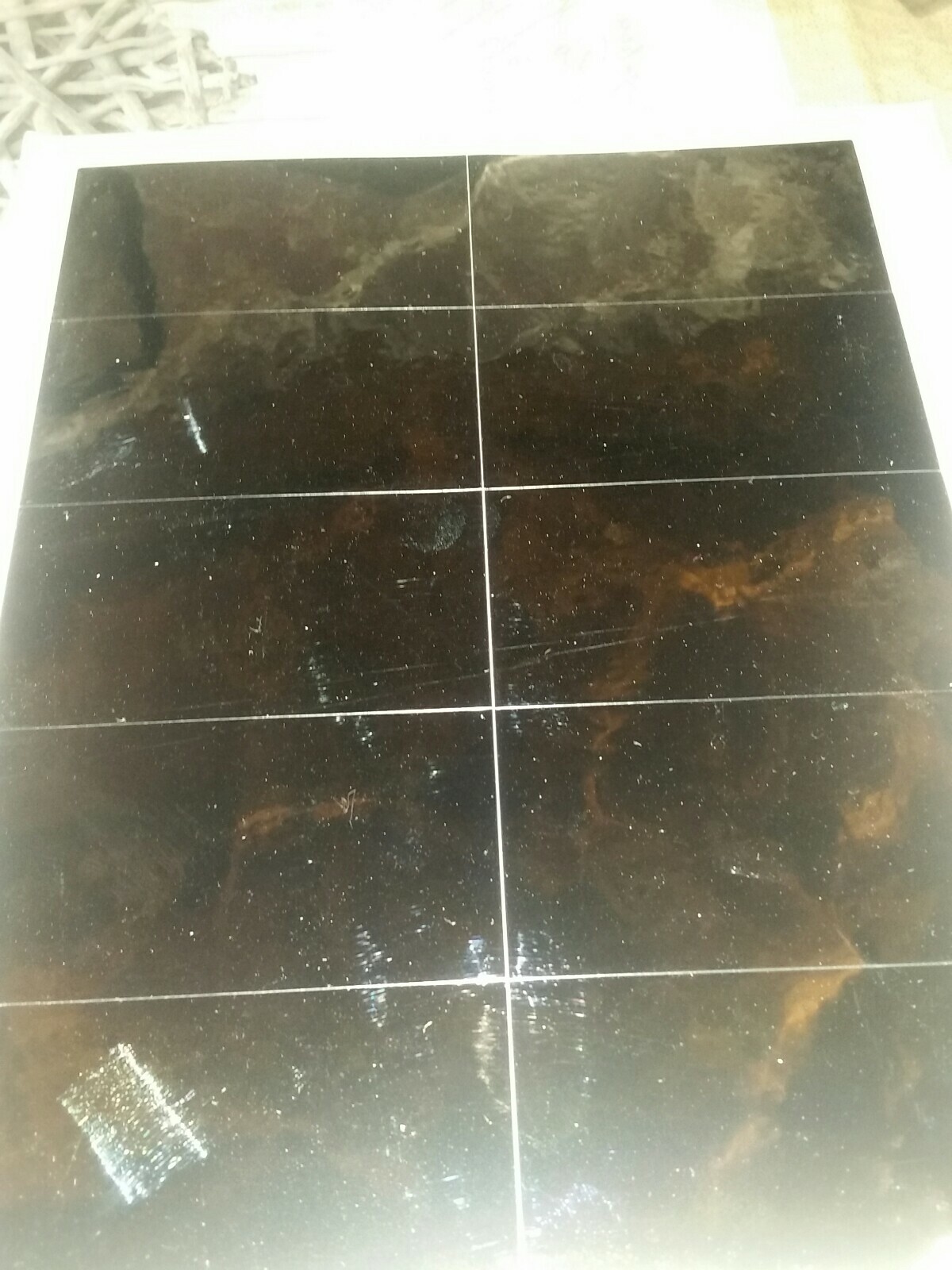 Mirror sticker 85x46mm.