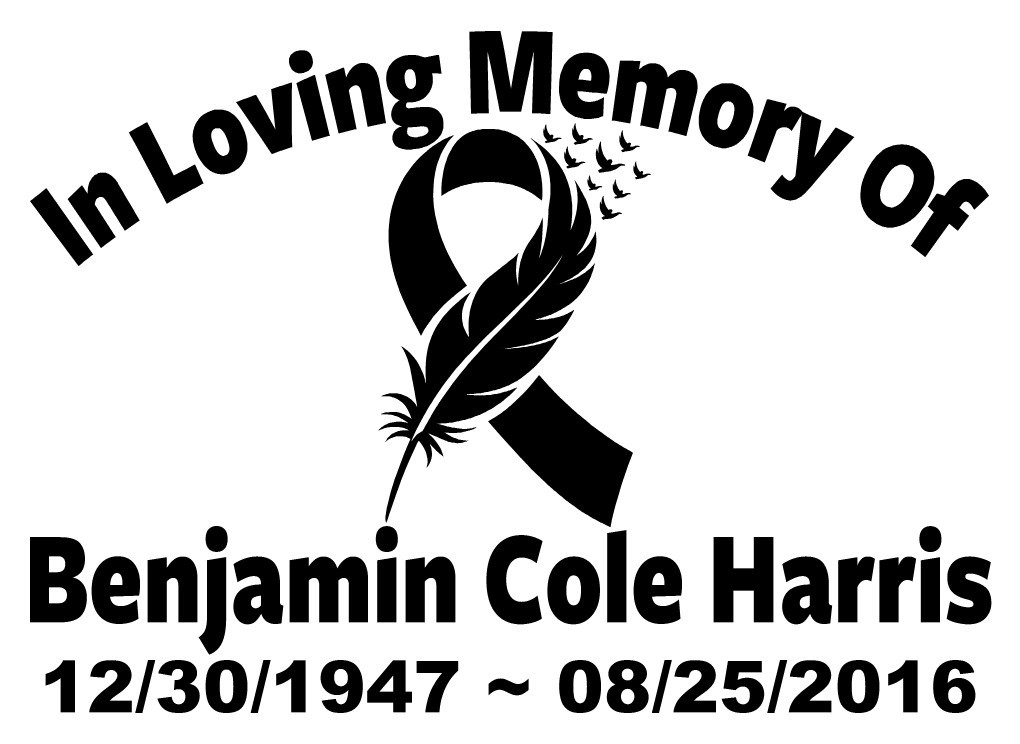 In Loving Memory Decal Cancer Ribbon Wings Bird Feather Car Vinyl Sticker Custom