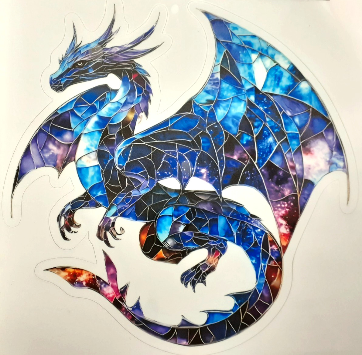 Starry Night Dragon Vinyl Decal Sticker 5.75" x 5.75"