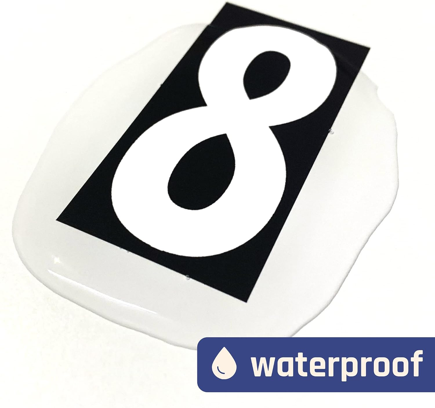 3 Inch, Vinyl Numbers Stickers, Stick on Numbers – White Numbers, 200 PCS | 0-9