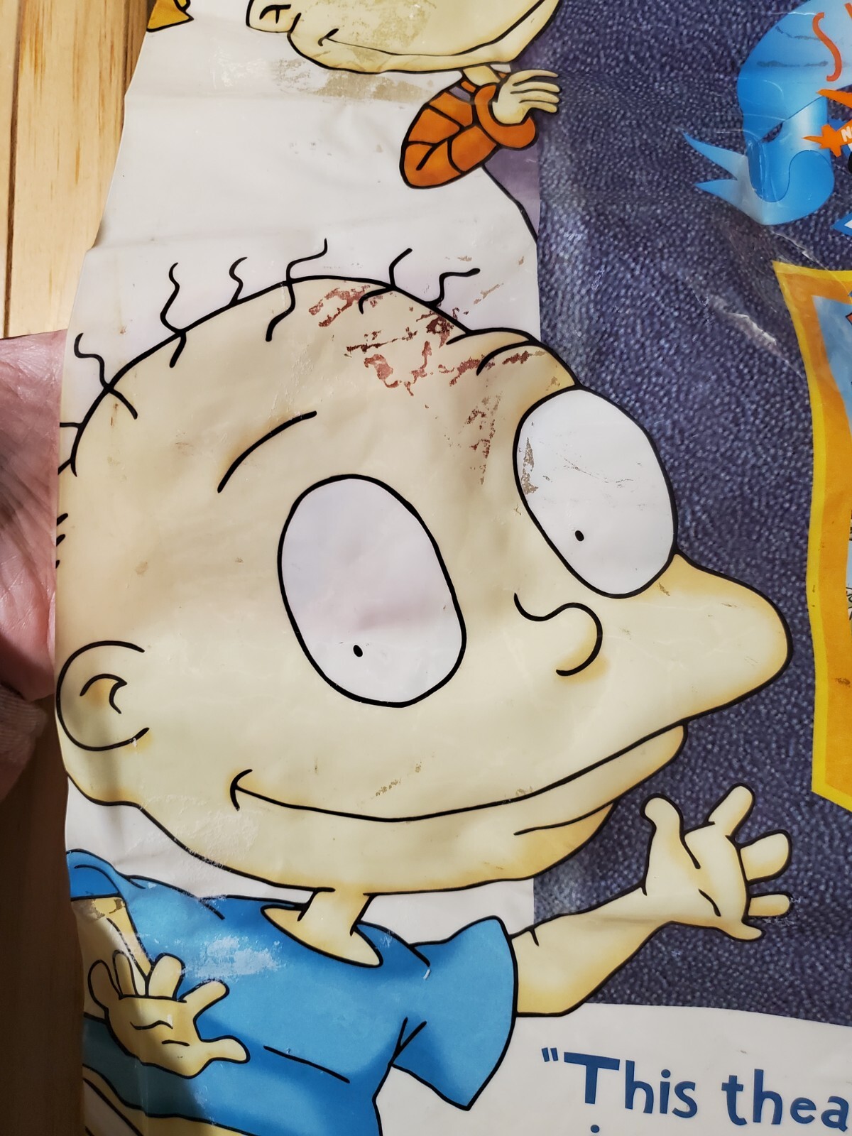Vintage 2000 Nickeledon Rugrats In Paris Movie promo Window decal