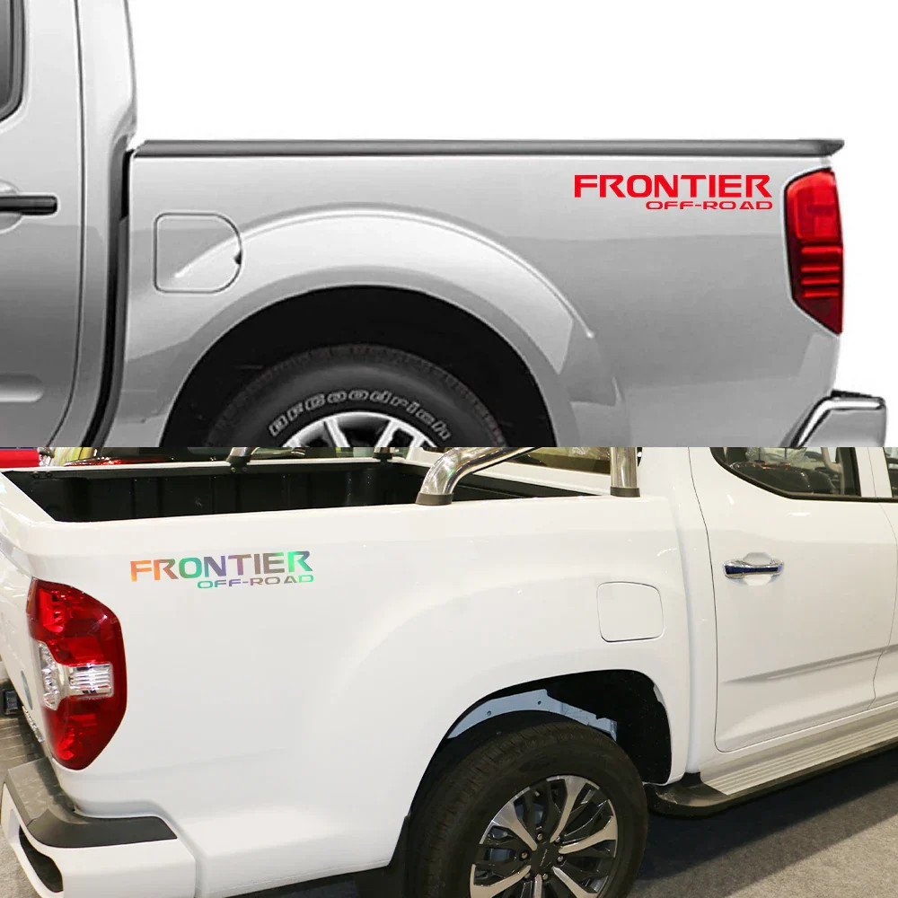 Aftermarket Trunk Bed Side Graphic Decal for Nissan Frontier | 2-Piece Pickup V